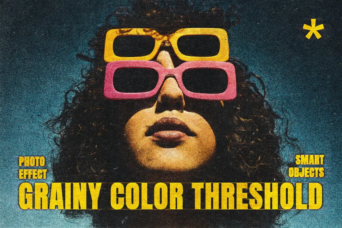Colored Threshold Photo Effect