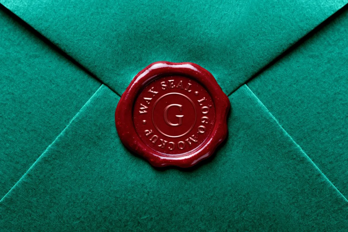 Wax Seal Logo Mockup