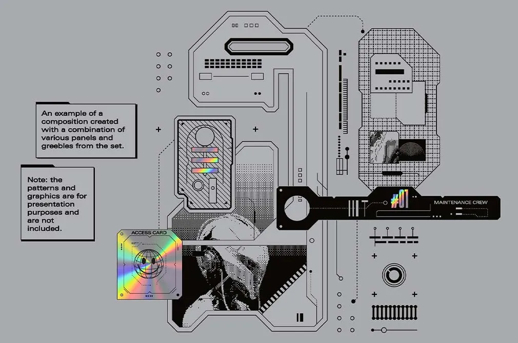 Sci-Fi Panels Vector Elements