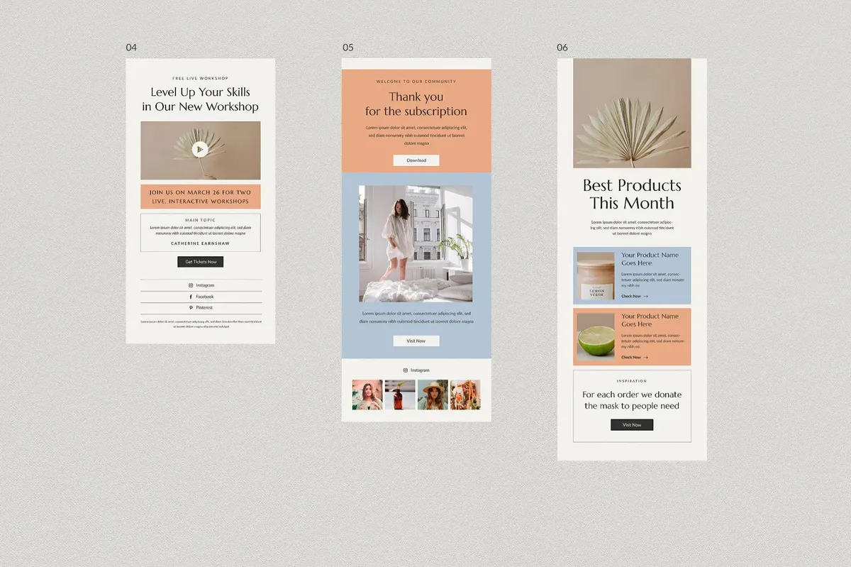 Twelve Newsletter Templates