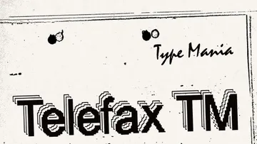 Telefax TM — Eroded Fax Typeface