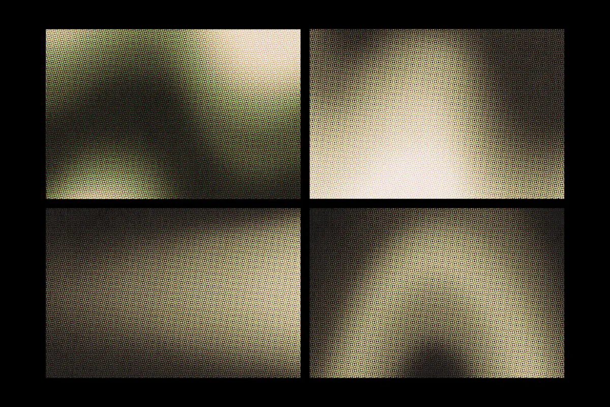 Color Halftone Gradient Textures