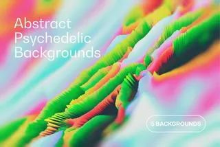 Abstract 3D Psychedelic Backgrounds