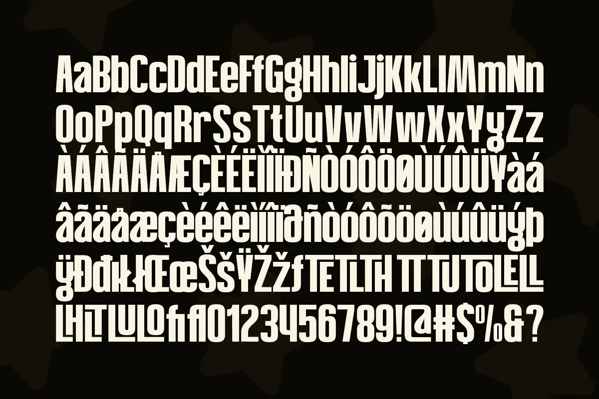 Negial - Condensed Display Font