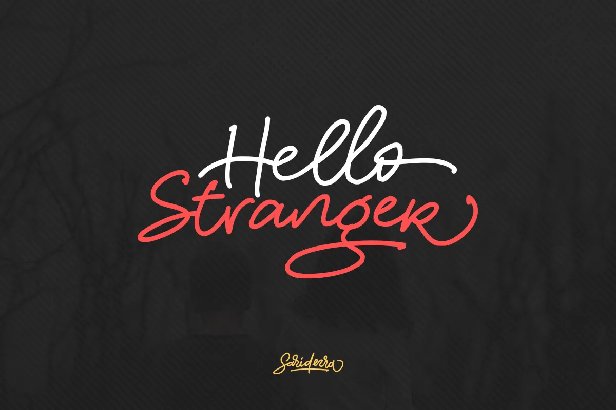Hello Stranger - Handwritten Font