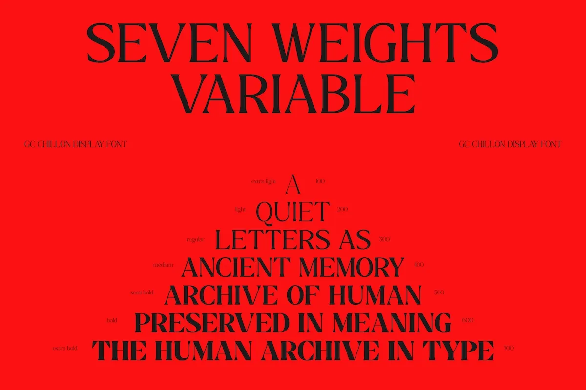GC Chillon - Roman Serif Display Font