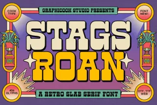 Stags Roan - Vintage Slab Serif Font
