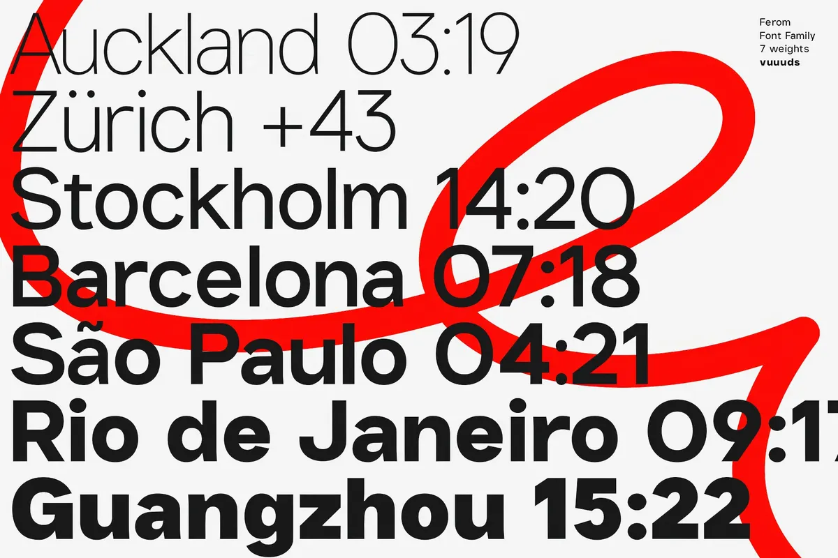 Ferom - Bold Grotesque Sans Serif Family