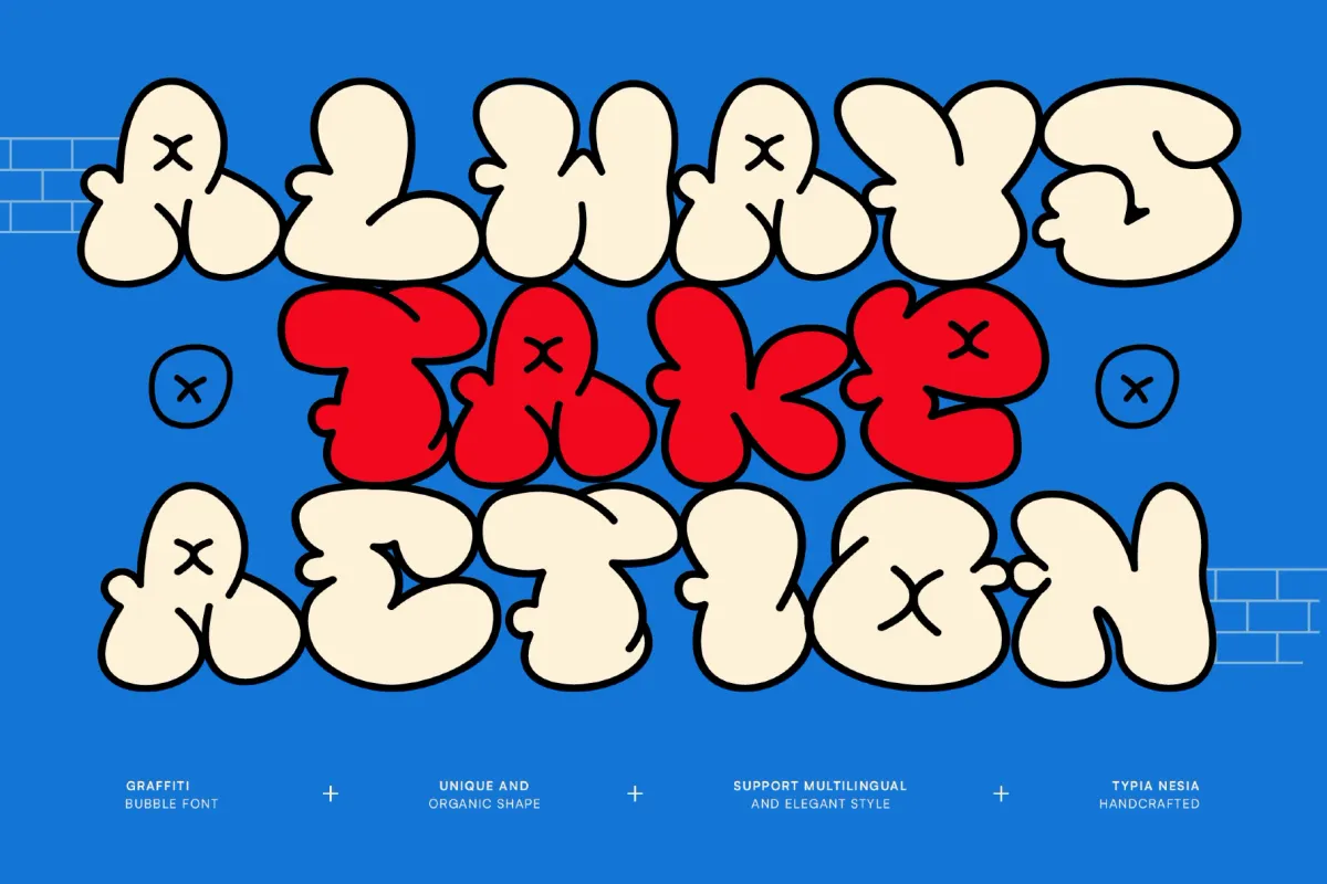 Spice Hype - Bubble Graffiti Font