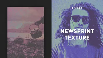 Newsprint Texture Effect for Posters