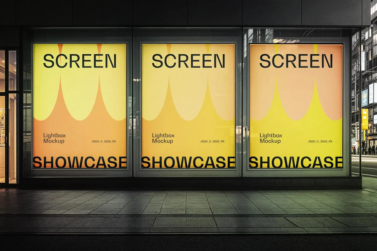 Lightbox Screens Mockup
