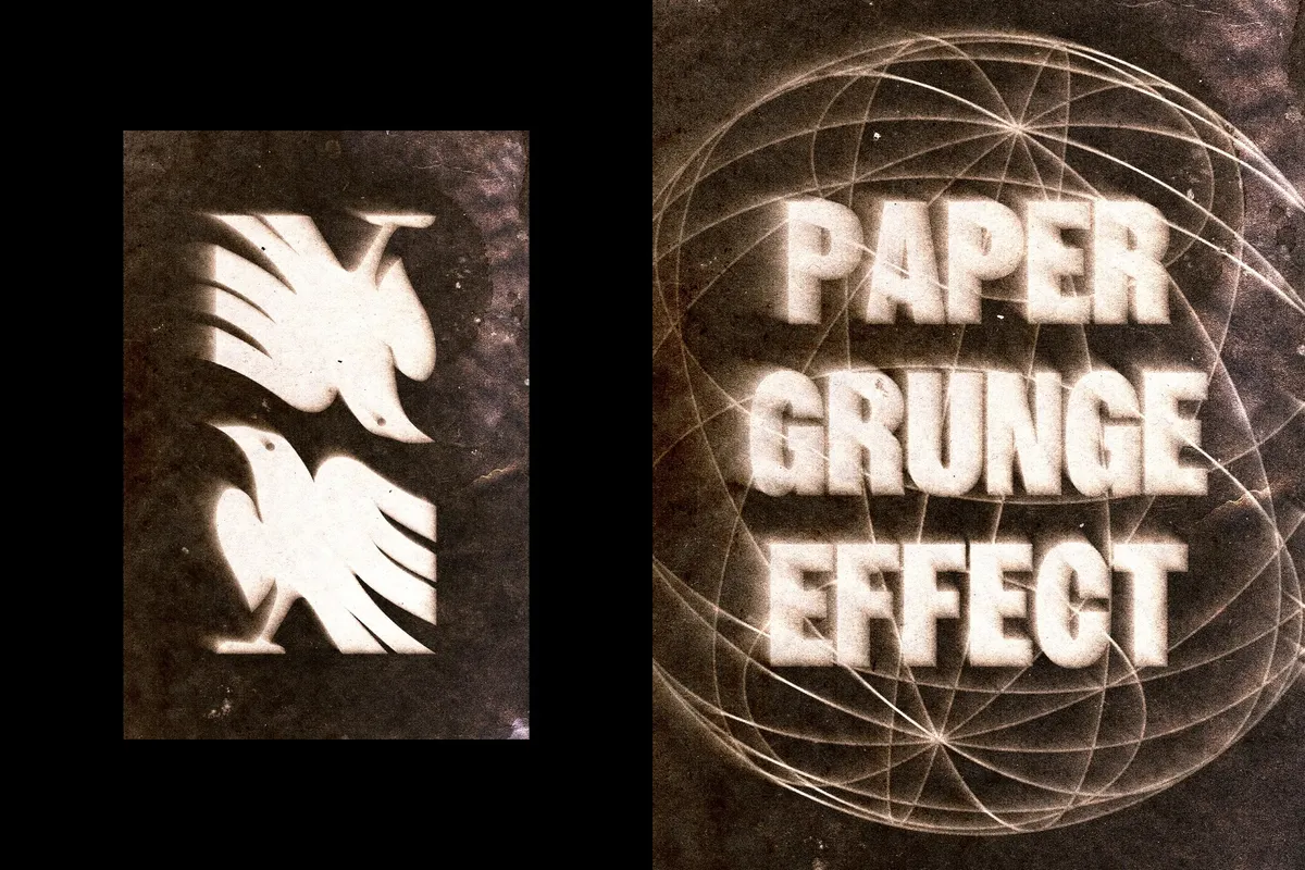 Grunge Paper Print Effect