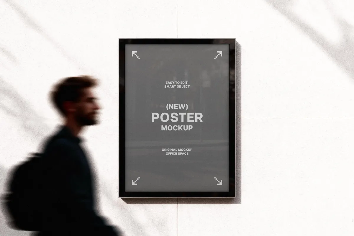 Vertical Outdoor Poster Mockup
