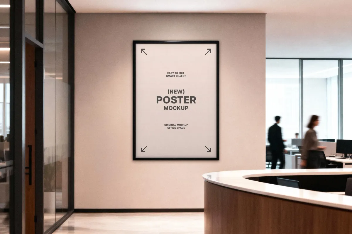 Framed Office Poster Mockup