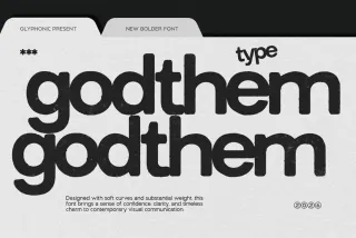 GC Godthem - Display Grunge Sans Font