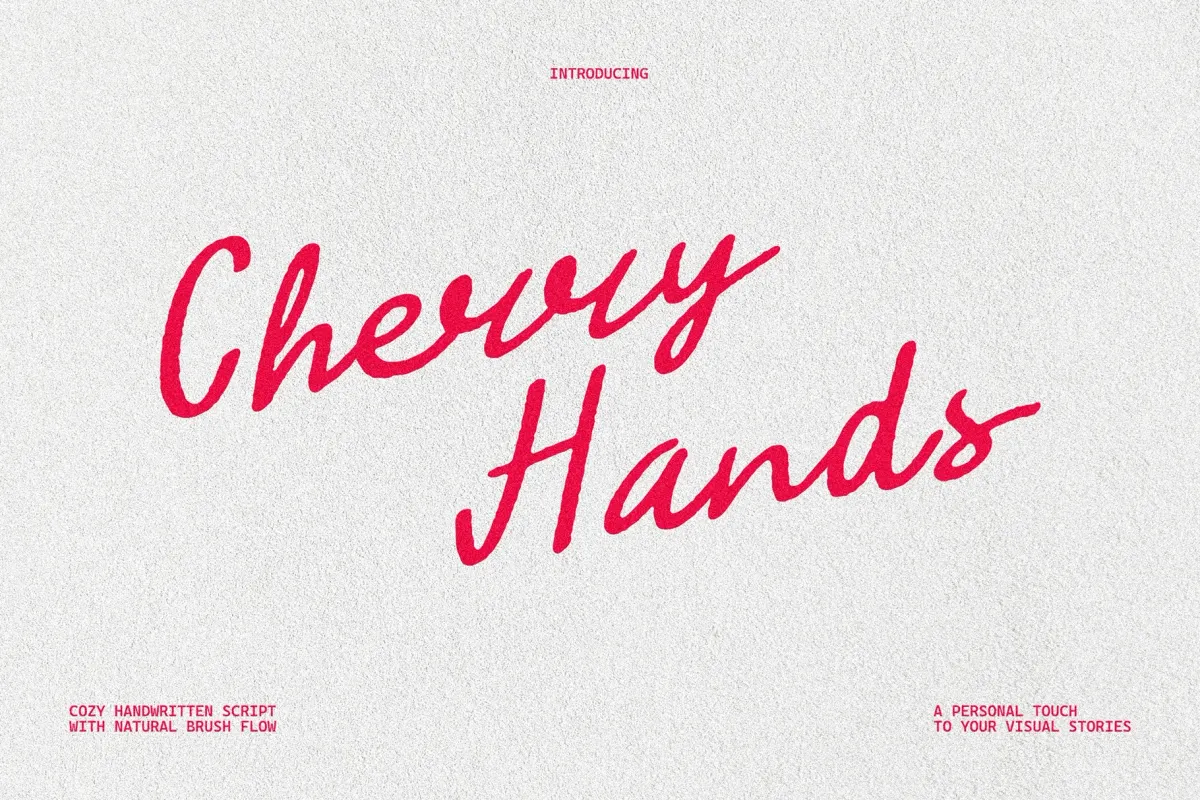 Cherry Hands - Handwritten Script Font