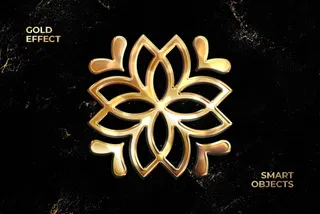 Golden Text & Logo Effect