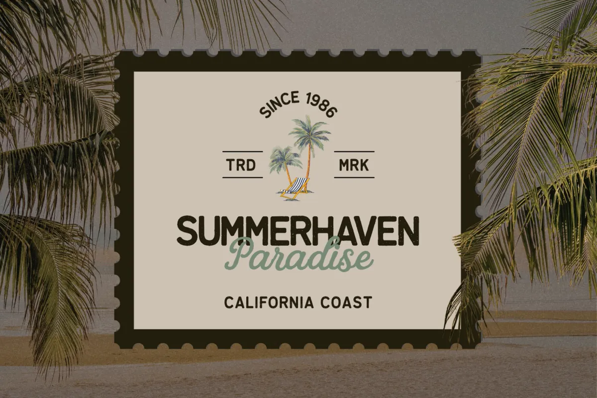Palm Bay – Vintage Summer Font Duo