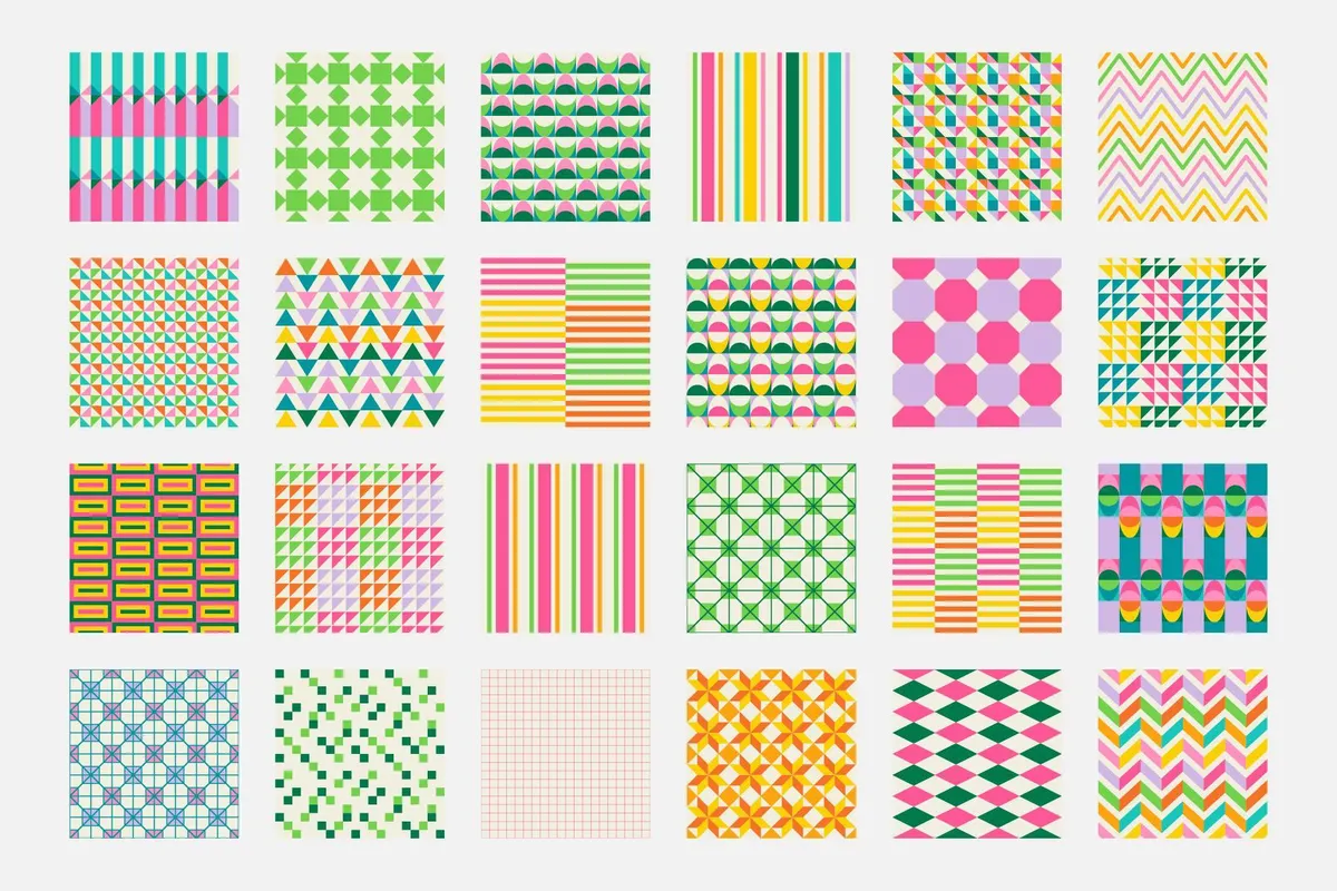 Simple Geometric Seamless Patterns