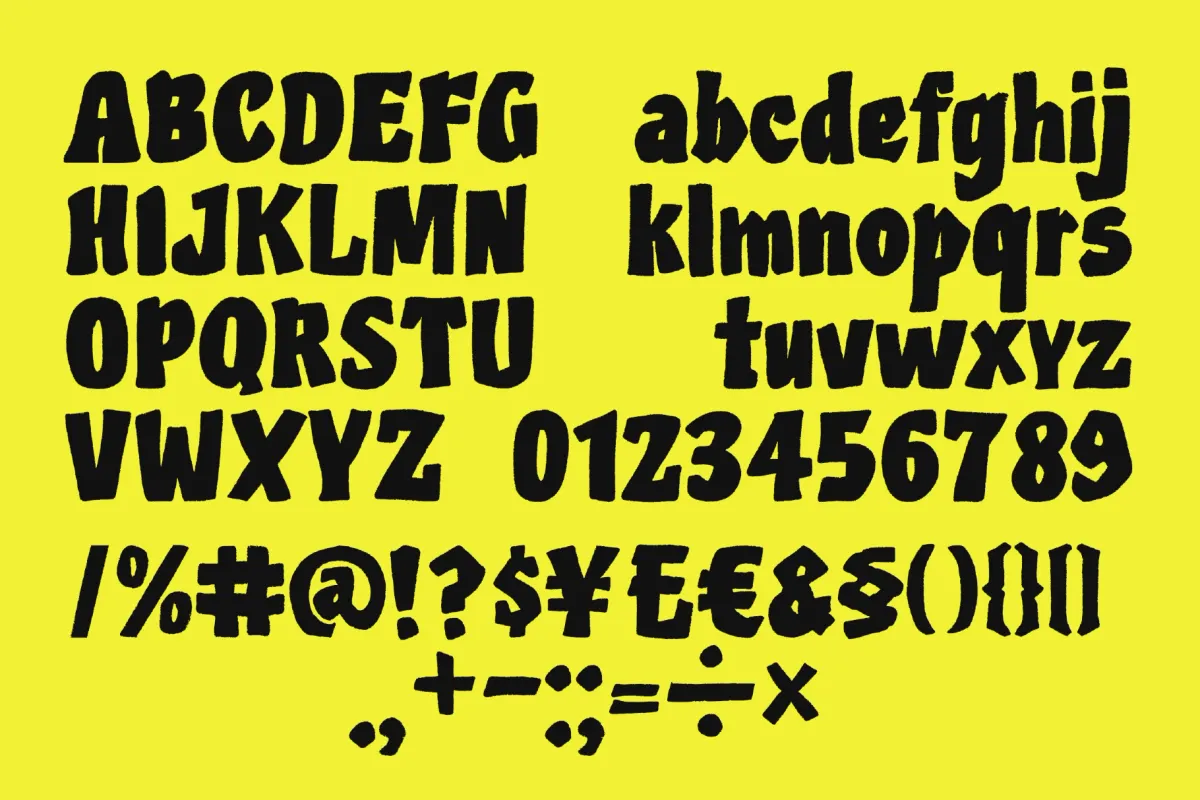 Bros Pops – Chunky Bold Display Font