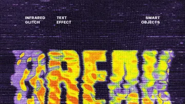 Infrared Glitch Text Effect
