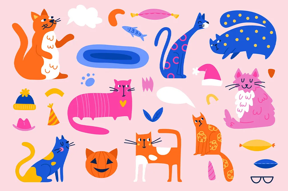 CATS | Clipart + Patterns