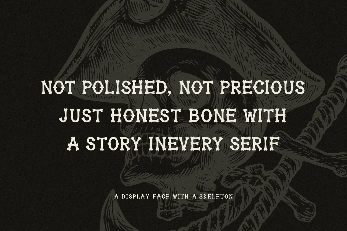 Old Bones - Hand-Drawn Display Font