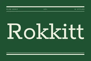 Rokkitt - Free Vintage Slab Font Family