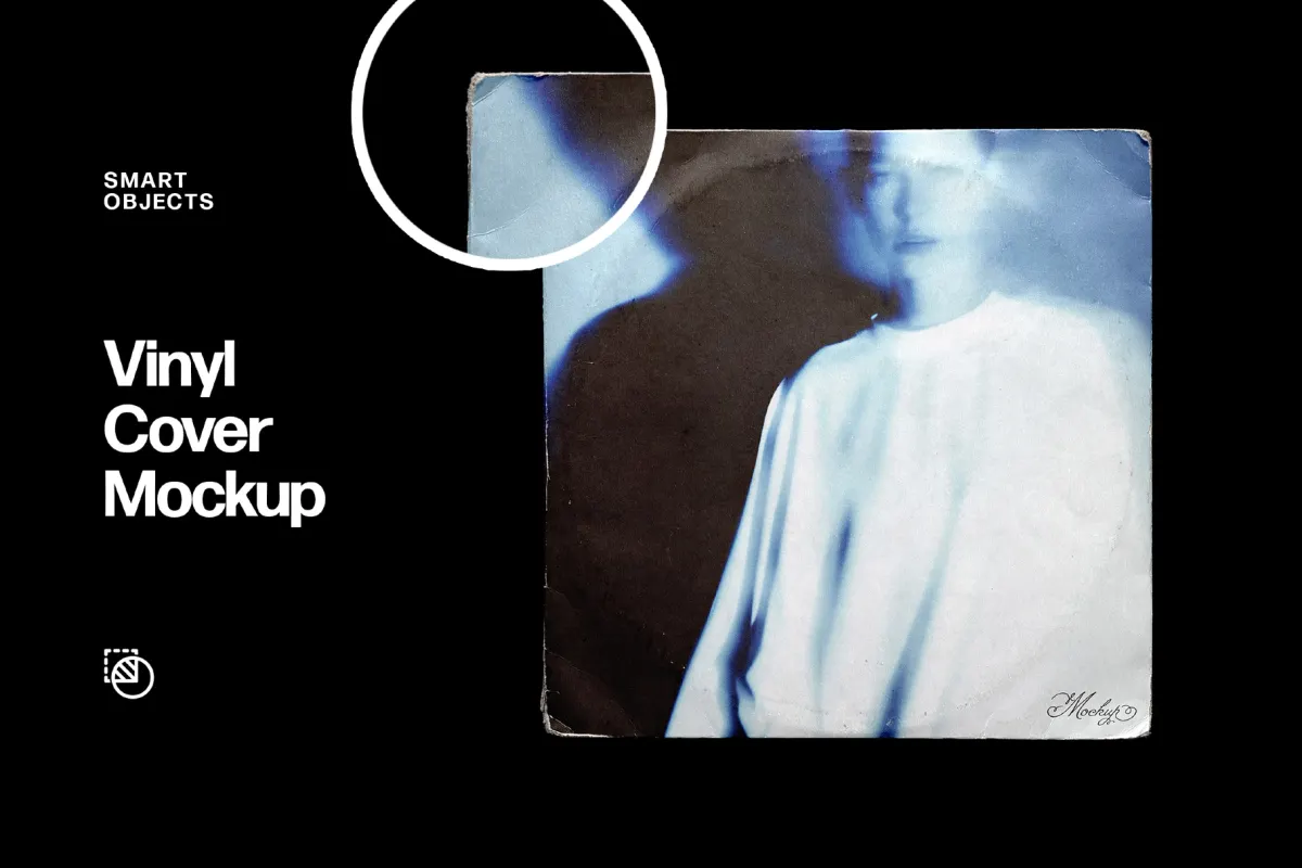 Damaged Vinyl Cover Mockup