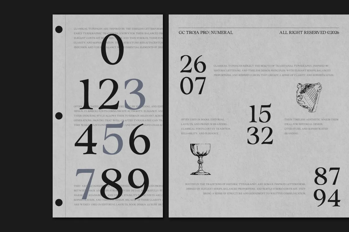 GC Troja Pro - Luxury Classic Serif Font