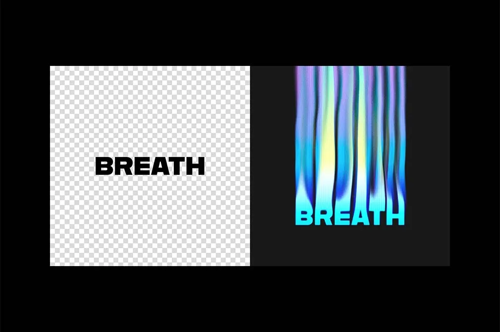 Smeared Liquid Melting Text Effect