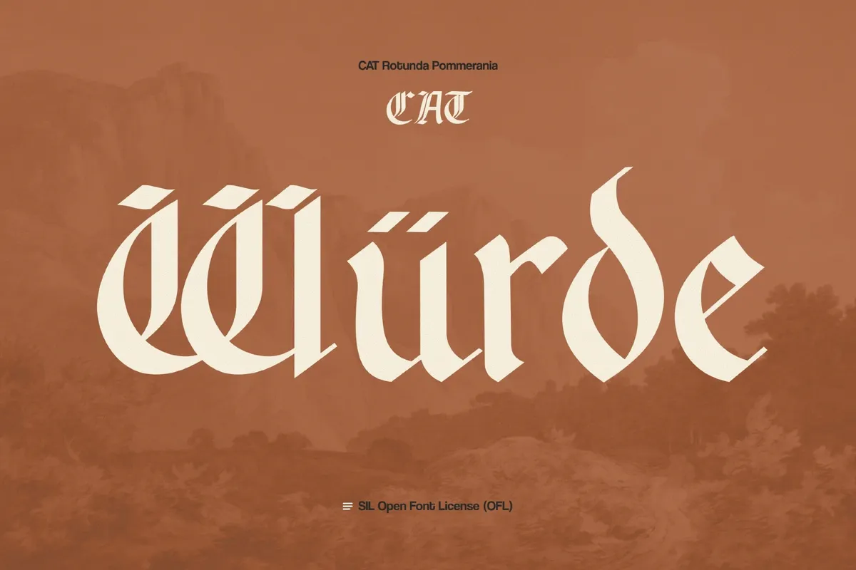 Rotunda Pommerania — Blackletter Font