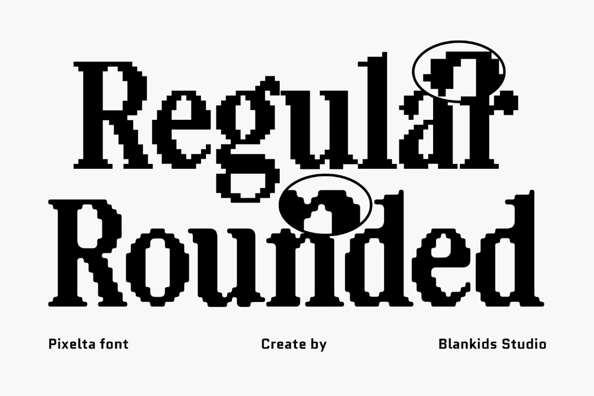 Pixelta – Bold Serif Pixel Font