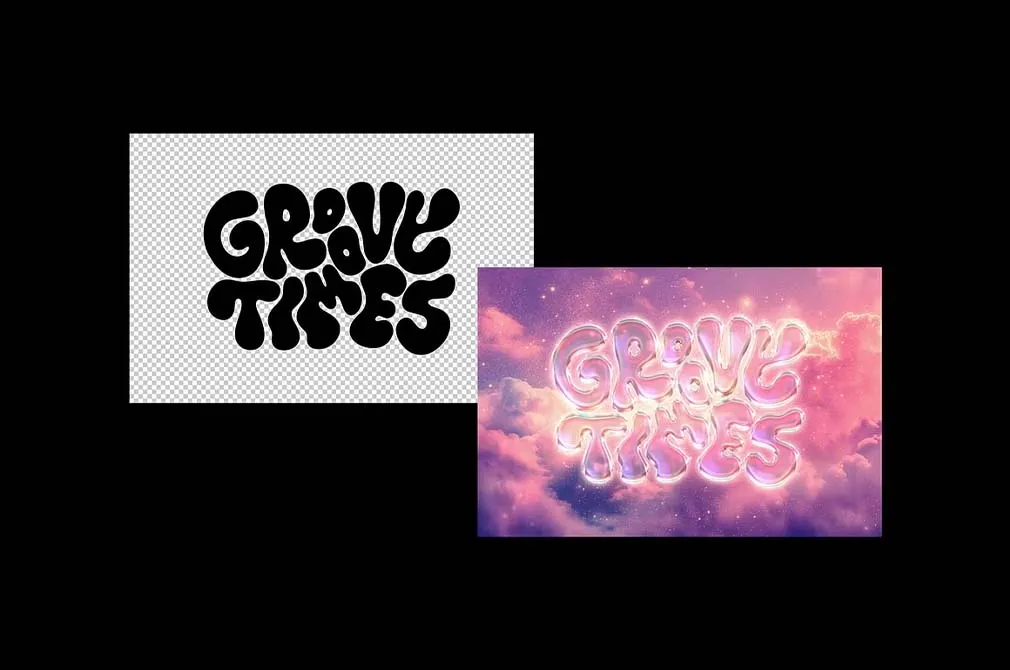 Dreamy Chrome Text & Logo Effect