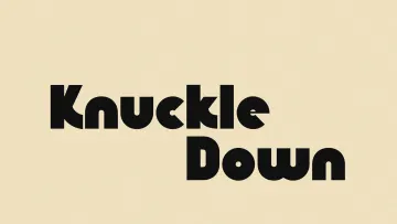 Knuckle Down - Retro Groovy Display