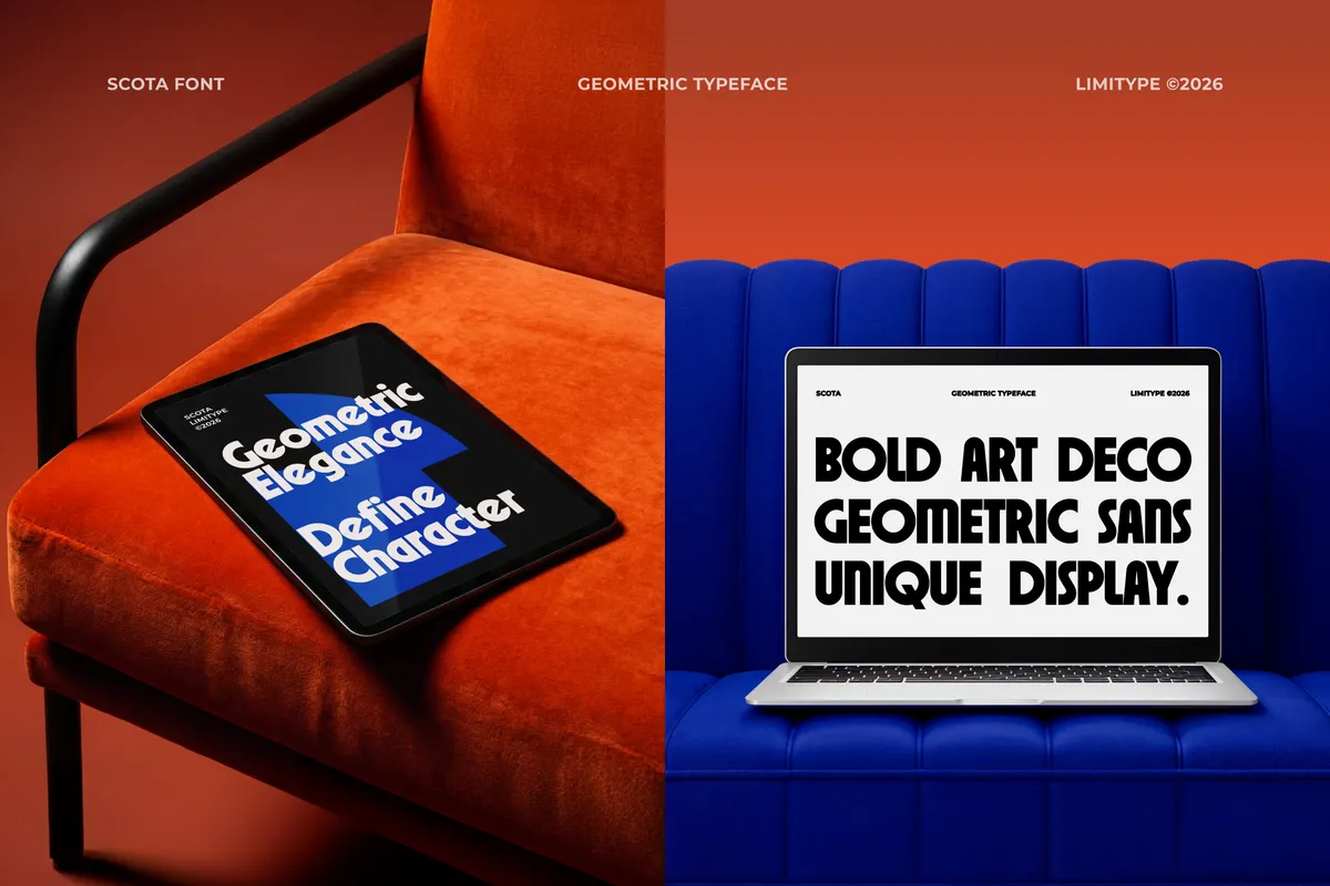 Scota - Bold Geometric Display Font