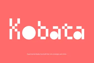 Kobata - Pixel Bauhaus Font