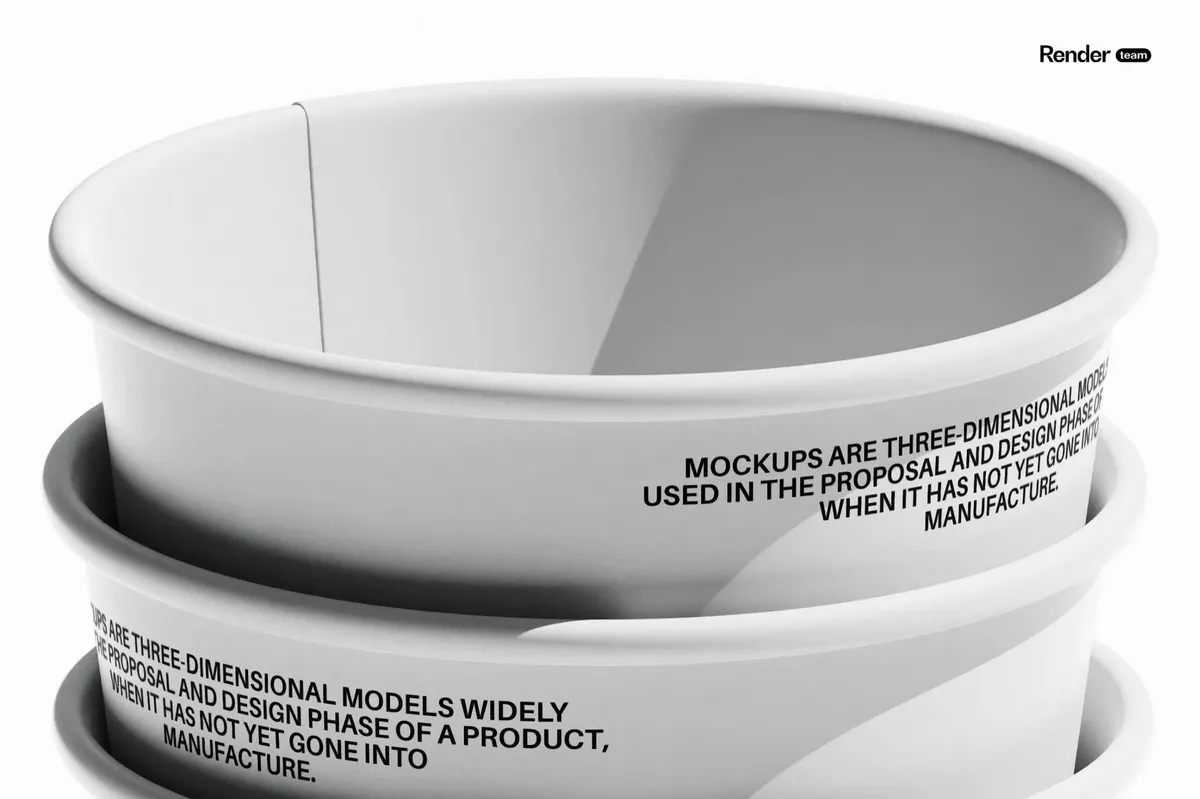 Paper Cup Mockup Set