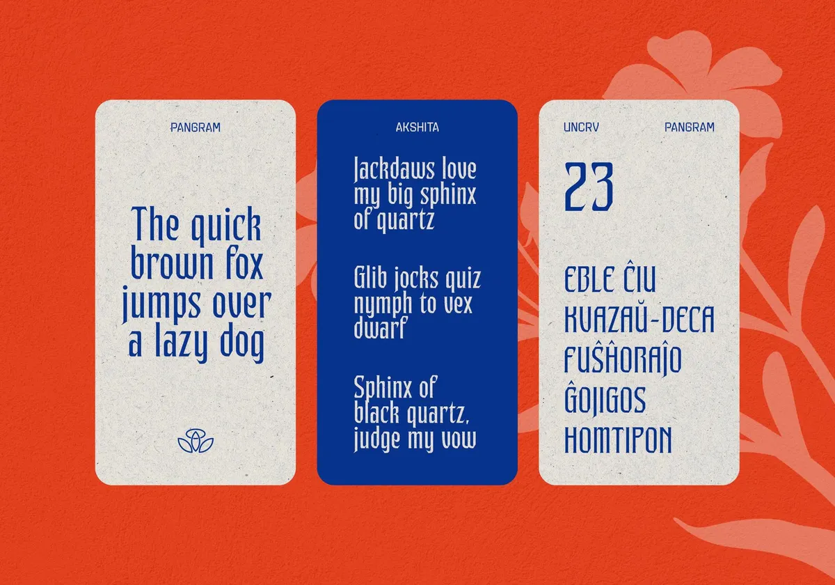 Akshita Display Font