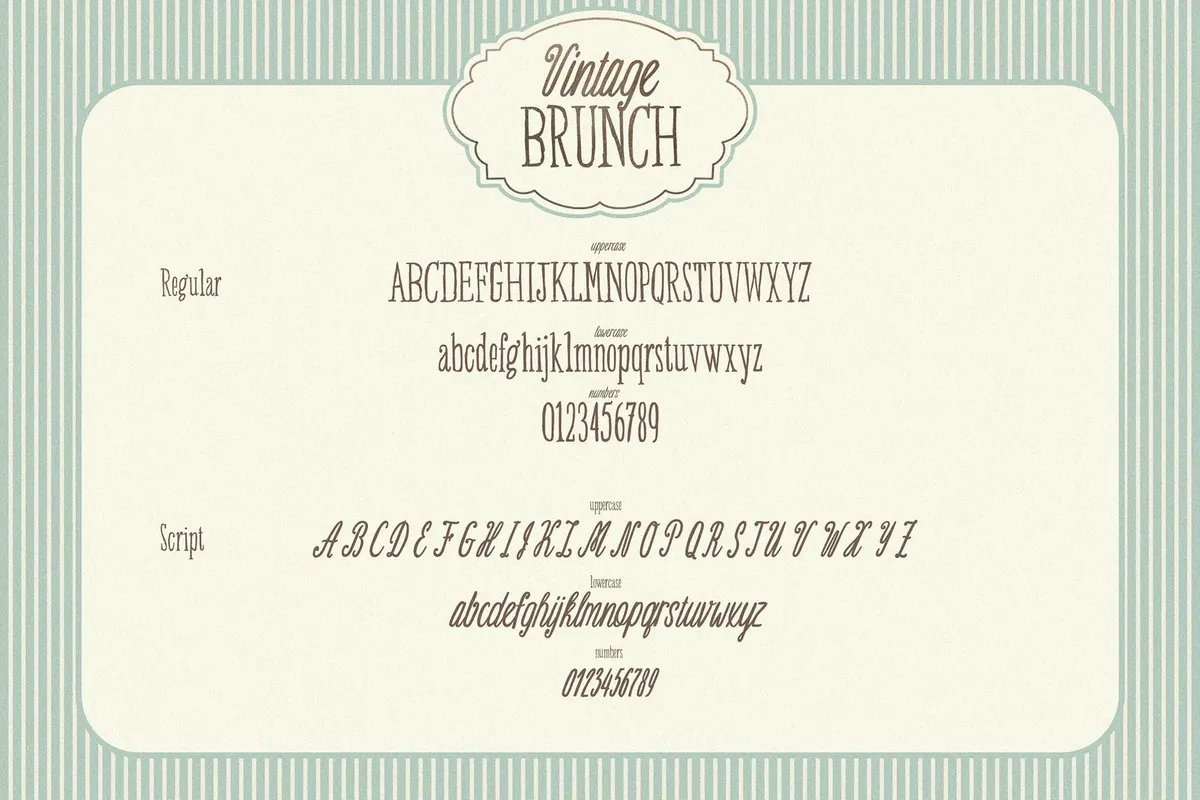 Vintage Brunch: Retro Font Duo