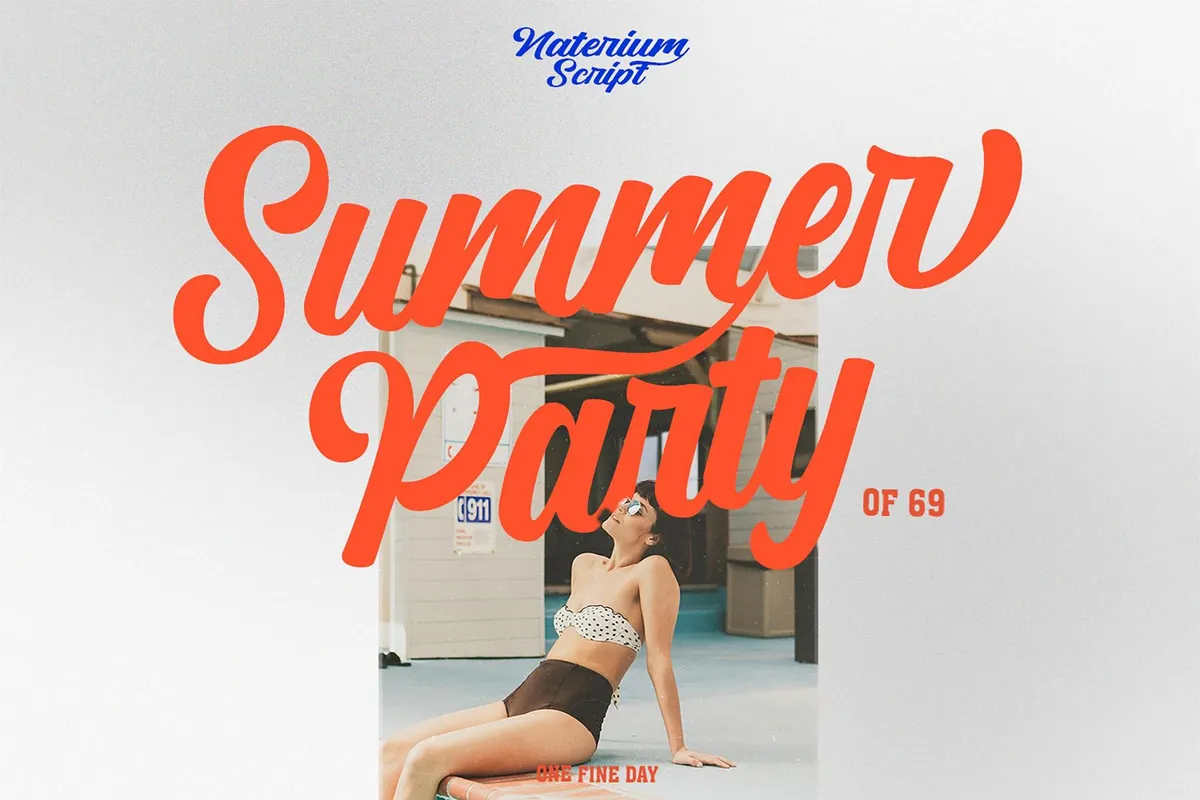 Naterium — Retro Script Font