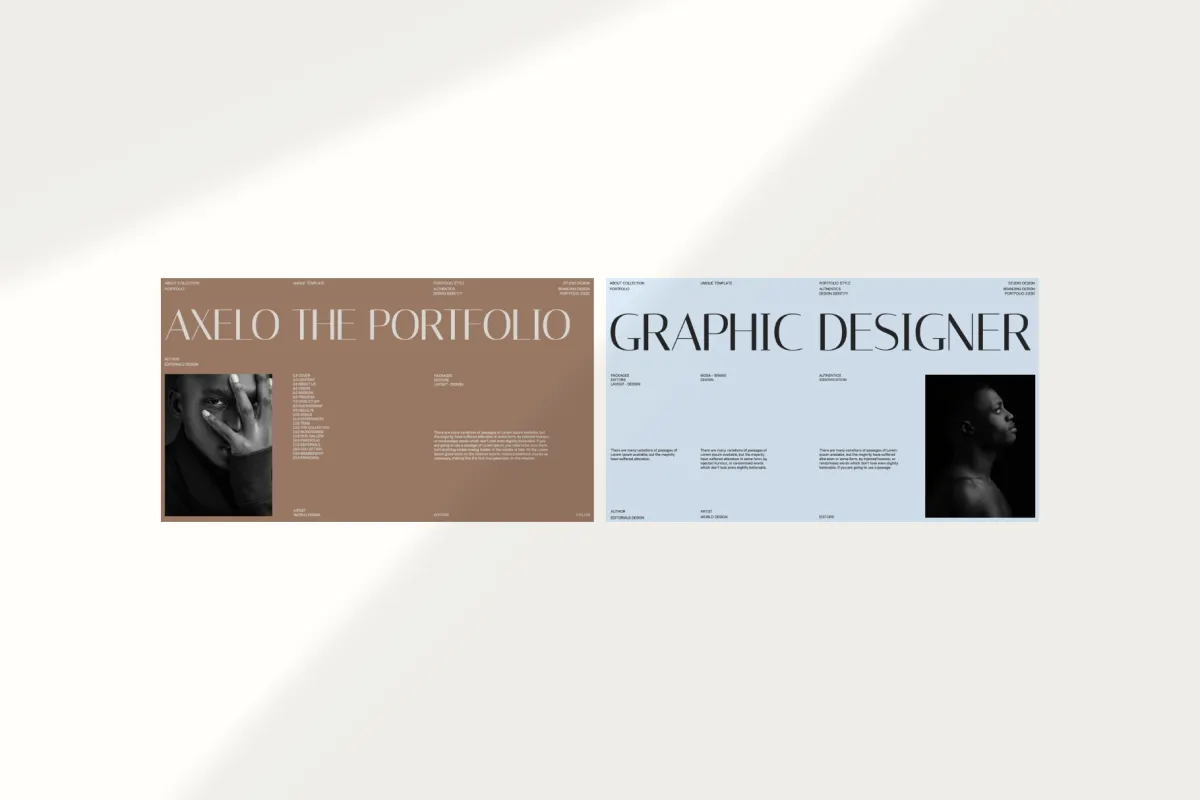 Brand Portfolio PowerPoint Template - Axelo