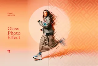 Patterned Glass Photo Effect