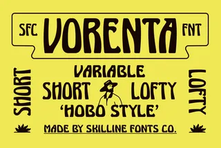 Vorenta - Vintage Hobo Style Display Font