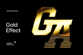 Gold Text Effect