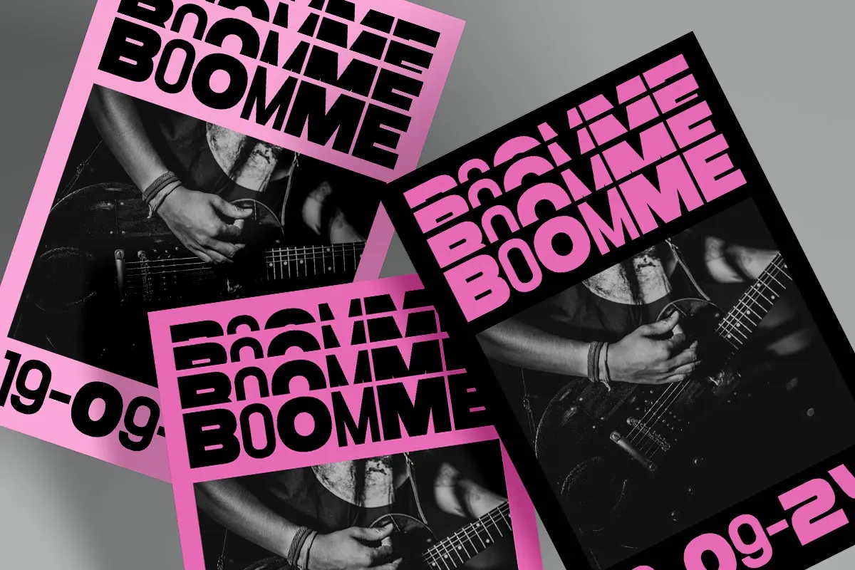 Boomme - Bold Geometric Display Font