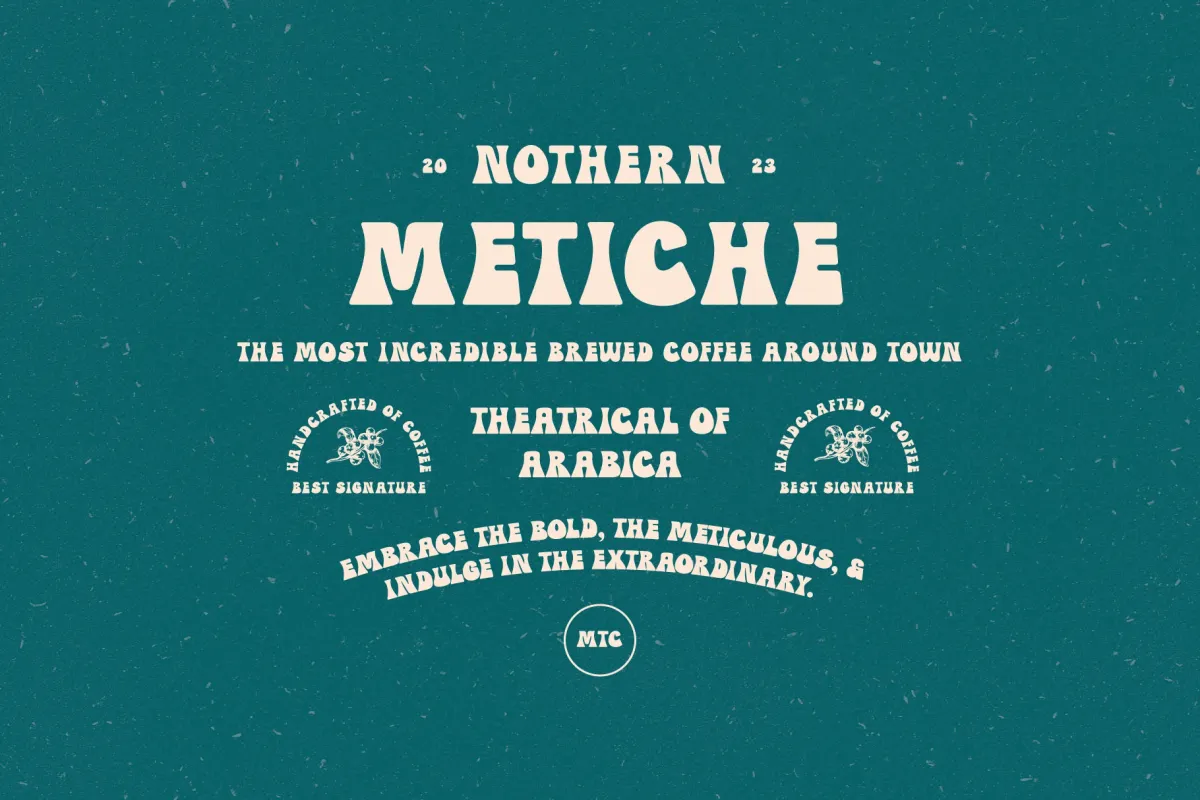 Mojito Youth - Vintage Groovy Display Font