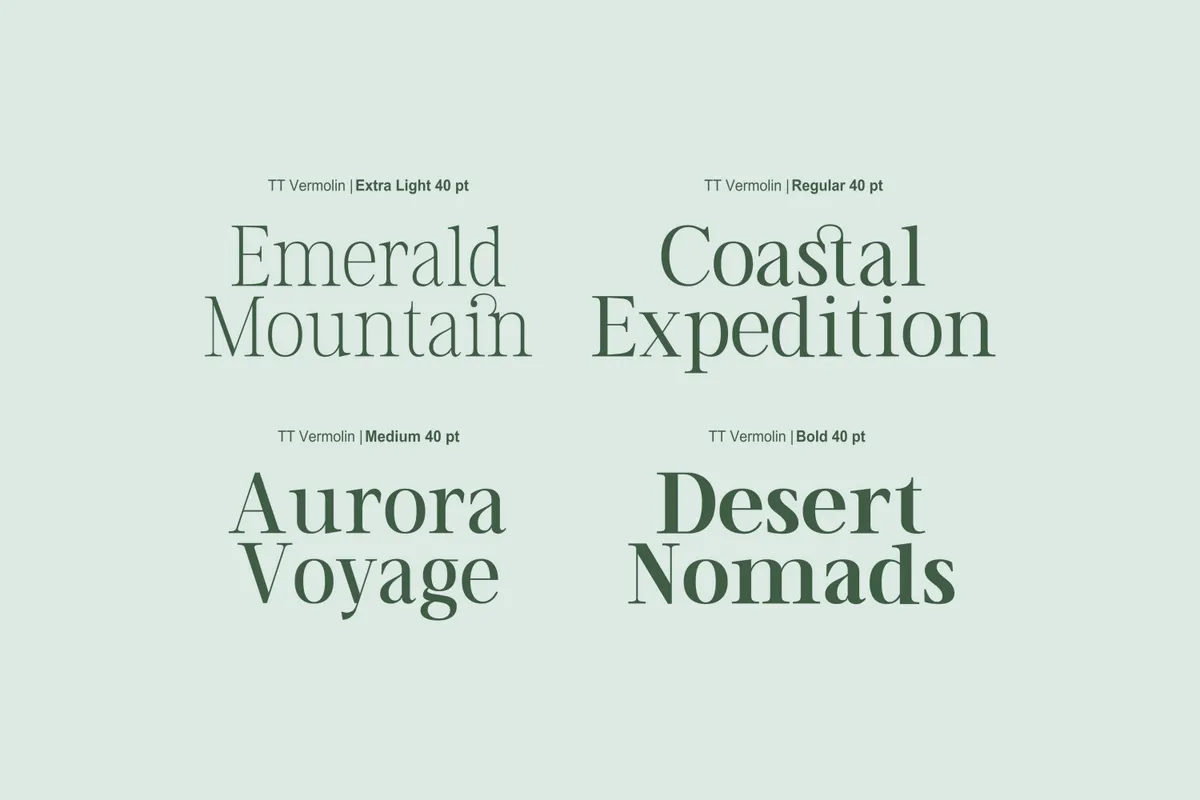 TRT Vermolin - Elegant Serif Font