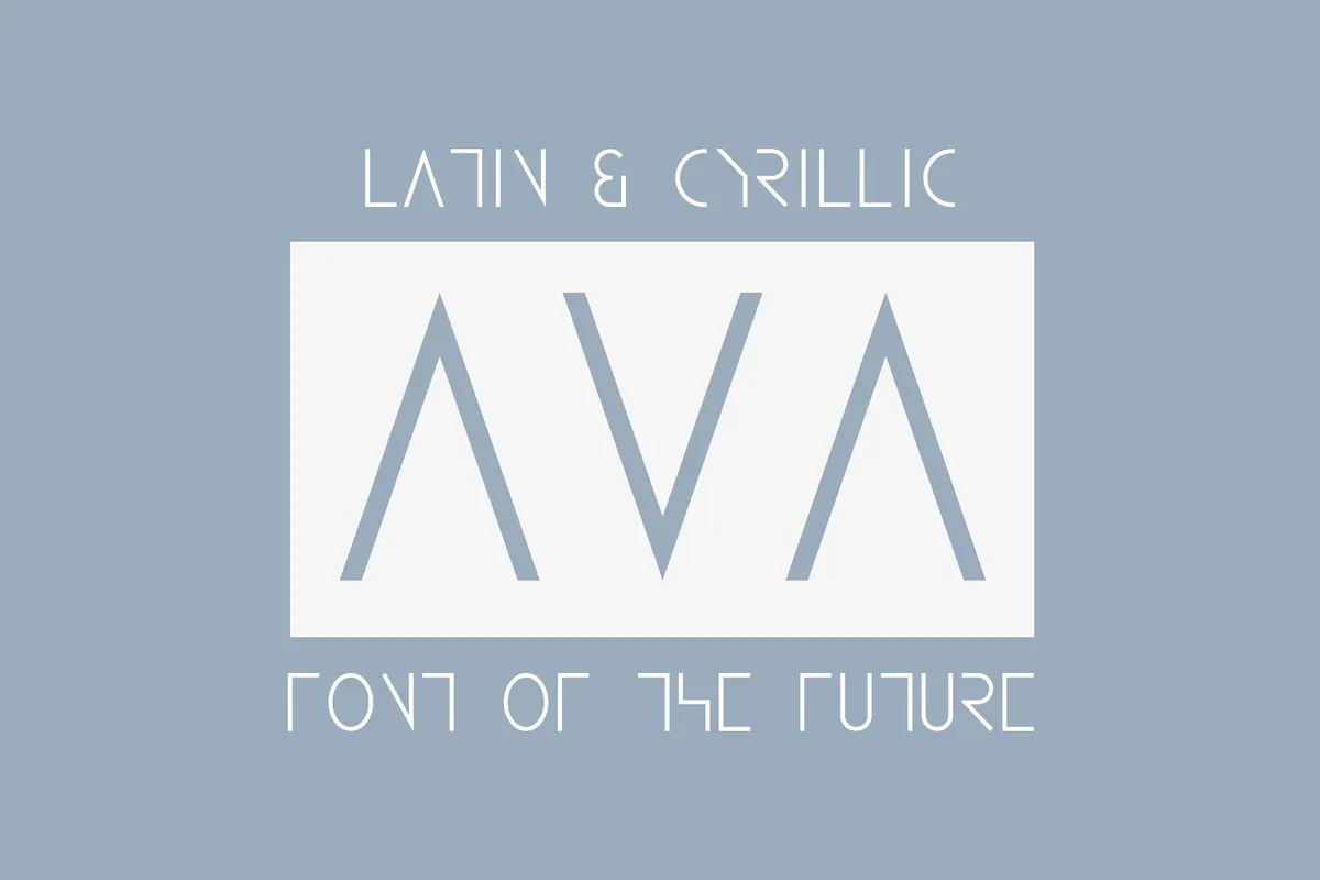 Ava - Space Tech Font