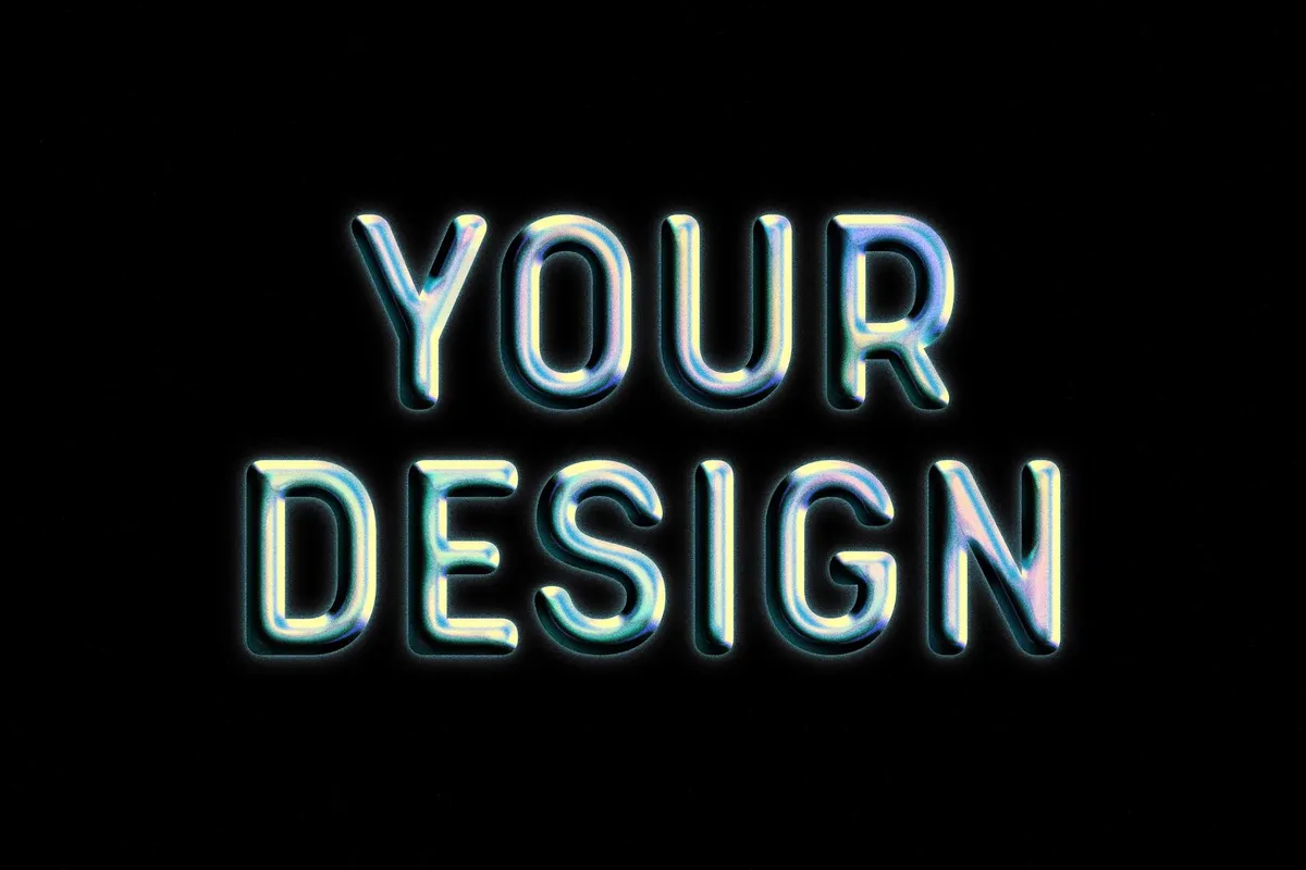 Chrome Text & Logo Template
